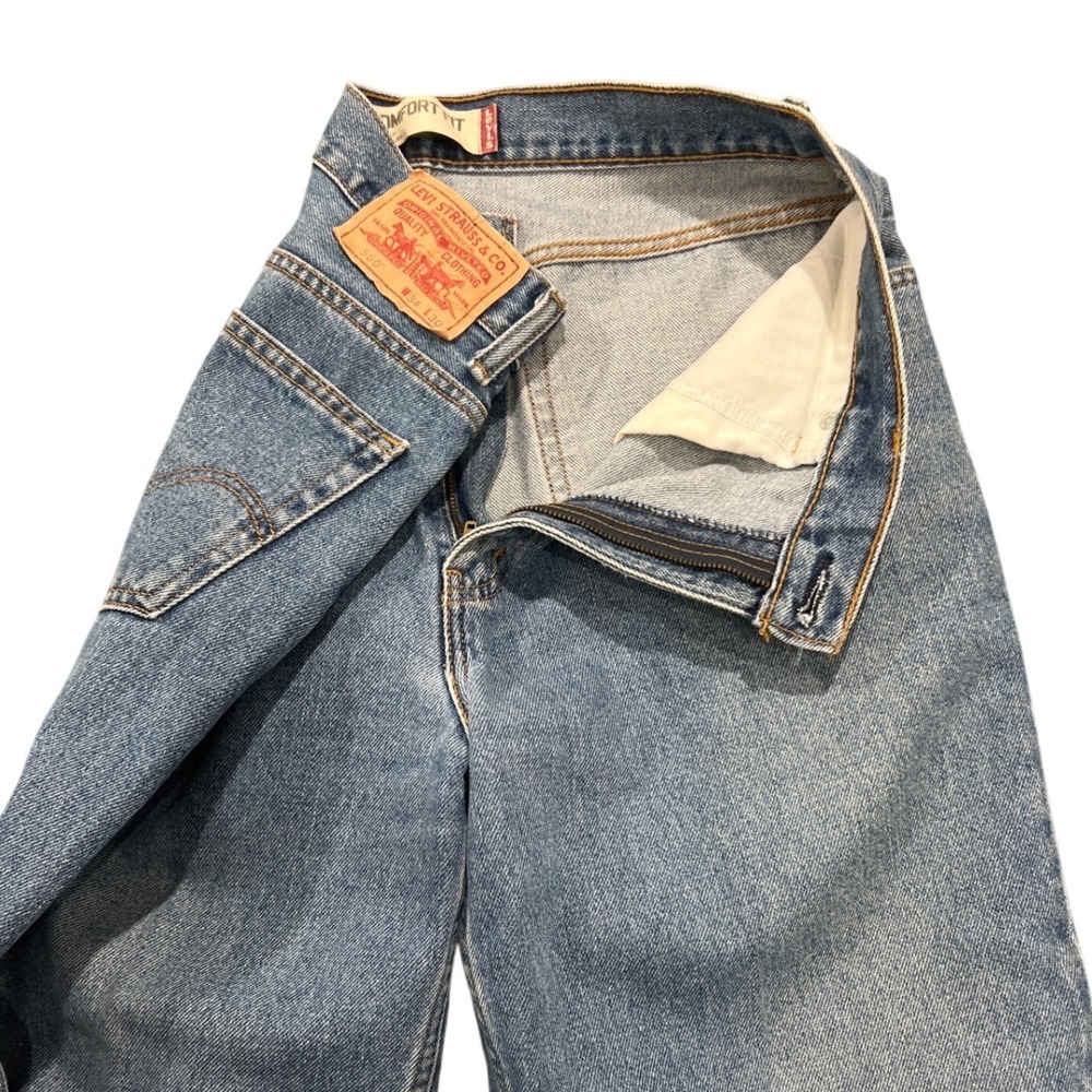 Levis 560 Jeans Men's 34x30 Blue Comfort Fit Medium Wash Tapered Leg Blank Tag